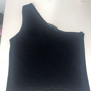 Brandy Melville black one shoulder top